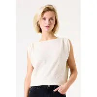 Garcia Ladies Pullover Whitecap Talla: S | Camisetas de Tirantes Outlet | Mujer | Blanco