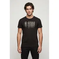 G-Star Faded R T S/s Dk Black Talla: M | Camisetas con Decoración Impresa Outlet | Hombre | Negro