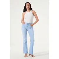 Garcia Celia Pants Denim Light Used Talla: W34L34 | Pantalones Rectos Outlet | Mujer | Azul