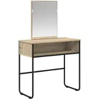 Syfax Mesa Tocador Roble Sonoma 81 x 40 x 131 cm Madera de ingeniería