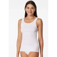 Schiesser Top ' Pure Rib ' blanco