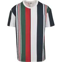 Urban Classics Camiseta navy / verde / rojo / blanco