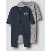 Name it Pijama navy / gris moteado / rojo cereza / blanco