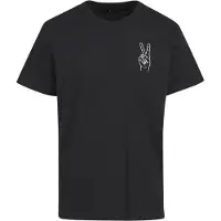 Mister tee Camiseta 'Peace Sign' negro / blanco