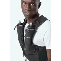 Nnormal - Mochilas y cinturones trail/running - Race Vest Black de Nylon - Talla M - Negro