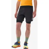 Compressport - Ropa para trail running - Trail Racing 2-In-1 Short M Black - Talla M - Negro