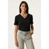 Garcia Ladies T-shirt Ss Black Talla: XXL | Camisetas de Seda Outlet | Mujer | Negro