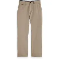 Scotch & Soda Otis - Relaxed Straight-fit Cotton Linen Twill Chino Plaza T Talla: W31L34 | Chinos Outlet | Hombre | Blanco