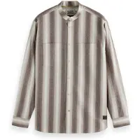 Scotch & Soda Shadow-striped Cotton Shirt Plaza Taupe Shadow Stripe Talla: XXL | Camisas Casuales Outlet | Hombre | Negro