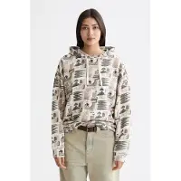 Scotch & Soda All Over Printed Oversized Fit Hoodie Art Dept Collage Grey Talla: M | Sudaderas con Capucha Outlet | Mujer | Gris