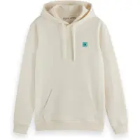 Scotch & Soda Regular-fit Logo Badge Hoodie Eggnog Talla: XXL | Sudaderas con Capucha Outlet | Hombre