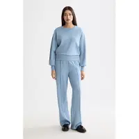 Scotch & Soda Modal Sweatshirt Faded Denim Talla: XS | Manga Larga Outlet | Mujer | Azul