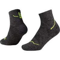Buff - Dryflx Quarter Sock - Calcetines de running size 42-44, negro/gris
