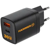 Hammer Cargador De Pared Usb-a Y Usb-c Rapid Charge Duo Usb-a And Usb-c Pd 30w
