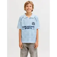 Jack & Jones Junior Camiseta 'JCOBreeze Football' navy / azul claro