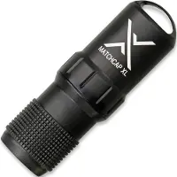 Exotac MATCHCAP XL 004100-BLK recipiente hermético, negro