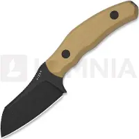 Kizer Cutlery Cuchillo Bulldog Fix 14C28N, Brown G-10, Black Stonewash