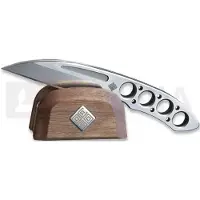 Ocaso Duo Desk Knife 80DKW Wharncliffe, With Stand, cuchillos fijos de oficina, diseño Wes Crawford
