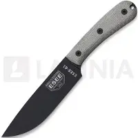 ESEE Model 6HM cuchillo bushcraft Modified Handle, funda de cuero