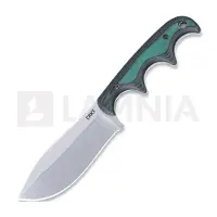 CRKT Minimalist Nessmuk 2376 Stonewashed D2, Green Black Micarta, cuchillo de cuello, Alan Folts design