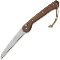 Woxna Ljusnan 113018 Foldable Saw, sierra plegable, madera de nogal, acero inoxidable, 18 cm