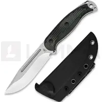 Kizer Cutlery Ursa Major 1082A3, Satin Nitro-V, Black Micarta, cuchillo fijo, diseño de Maksim Epifantsev