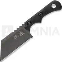 Tops knives Ivie IV-01, 1095 Tungsten Cerakote, Black Canvas Micarta, cuchillo de cuello, diseño de Cody Ivie