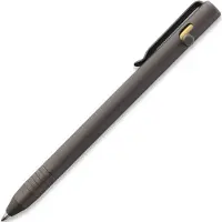 Big Idea Design Slim Bolt Action Pen SBA-SW Stonewashed Titanium, everyday carry pen, bolígrafo EDC