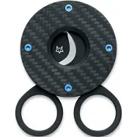 Fox knives Circle Cigar Cutter 743-3KT, PVD Sandvik 12C27, Twirl Fatcarbon, cortapuros
