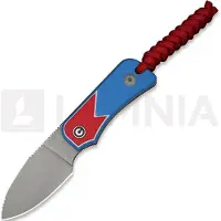 CIVIVI Baby Banter Fixed Jump Edition C23045A-1 Graywashed Nitro-V, Red White Blue G10, cuchillo fijo, diseño de Ben Petersen