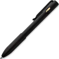 Big Idea Design Bolt Action Pen BA-DLC Black DLC Titanium, auto adjusting everyday carry pen, bolígrafo autoajustable EDC