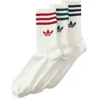 Adidas adidasCalcetín clásico 3-Stripes 3 Pairs 40-42 Night Indigo / Team Victory Red / Collegiate Green Unisex
