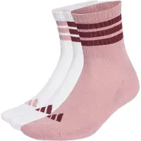 Adidas - 3-Stripes Essential Concept Mid 3-Pack - Calcetines multifuncionales size 46-48, fucsia