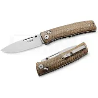 Lionsteel Navaja NiNi - Full Scale - Natural Canvas Micarta