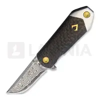 V Nives Navaja KillaBite Damascus, carbon fiber