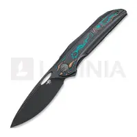 Bestech Navaja Senu - PVD - Titanium w/Camo CF