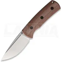 Petrified Fish Cuchillo Beluga - Sanblast - Micarta, marrón