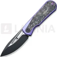 We Knife Navaja Baloo Purple Titanium, Shredded Crabon