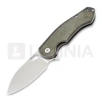 GiantMouse Navaja ACE Biblio Ti, Green Micarta Lamnia Exclusive