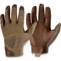 Direct Action Guantes Hard M, Leather, Coyote Brown