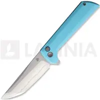 North Mountain Blade Navaja Chop 2 Button Lock Sky Blue G-10