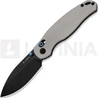Kizer Cutlery Navaja Phoca CD 14C28N, Gray Aluminum, Black Stonewash