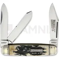 Marbles Navaja Black Stag Cattleman Whittler