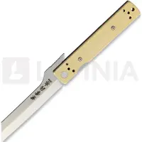 Kanetsune Navaja Brushed Brass Linerlock