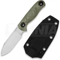 Kizer Cutlery Cuchillo Drop Bear Fix 3 14C28N, Green Micarta, Stonewash