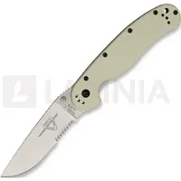 Ontario Navaja RAT-1, desert tan/satin, hoja dentada