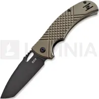 MKM Knives Navaja Ciras - Black Top Shield - G10, verde olivo