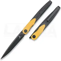 Bestechman Navaja Lanza - Blackwash - G10, amarillo, negro