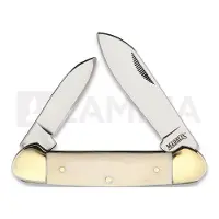 Marbles Navaja Canoe White Smooth Bone