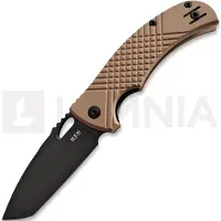 MKM Knives Navaja Ciras - Black Top Shield - G10, coyote tan